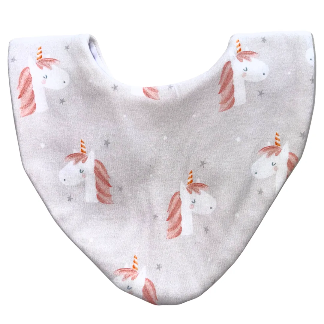 Unicorn Bundle of 3 Waterproof Dribble Bib