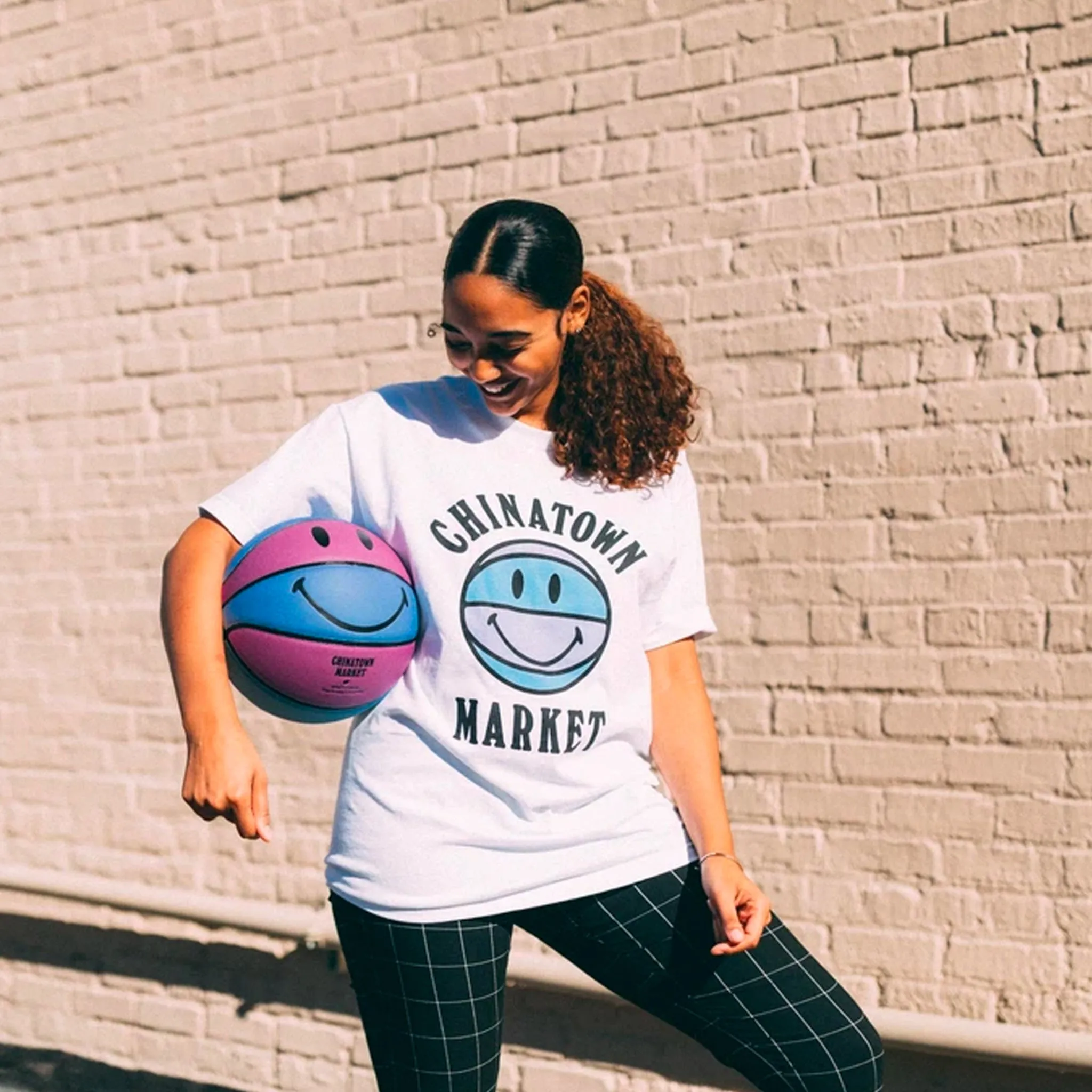 UV Smiley Basketball Tee