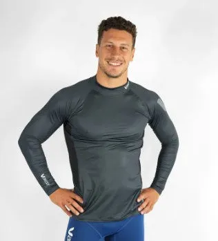 VAIKOBI LONG SLEEVE RASH TOP - CHARCOAL
