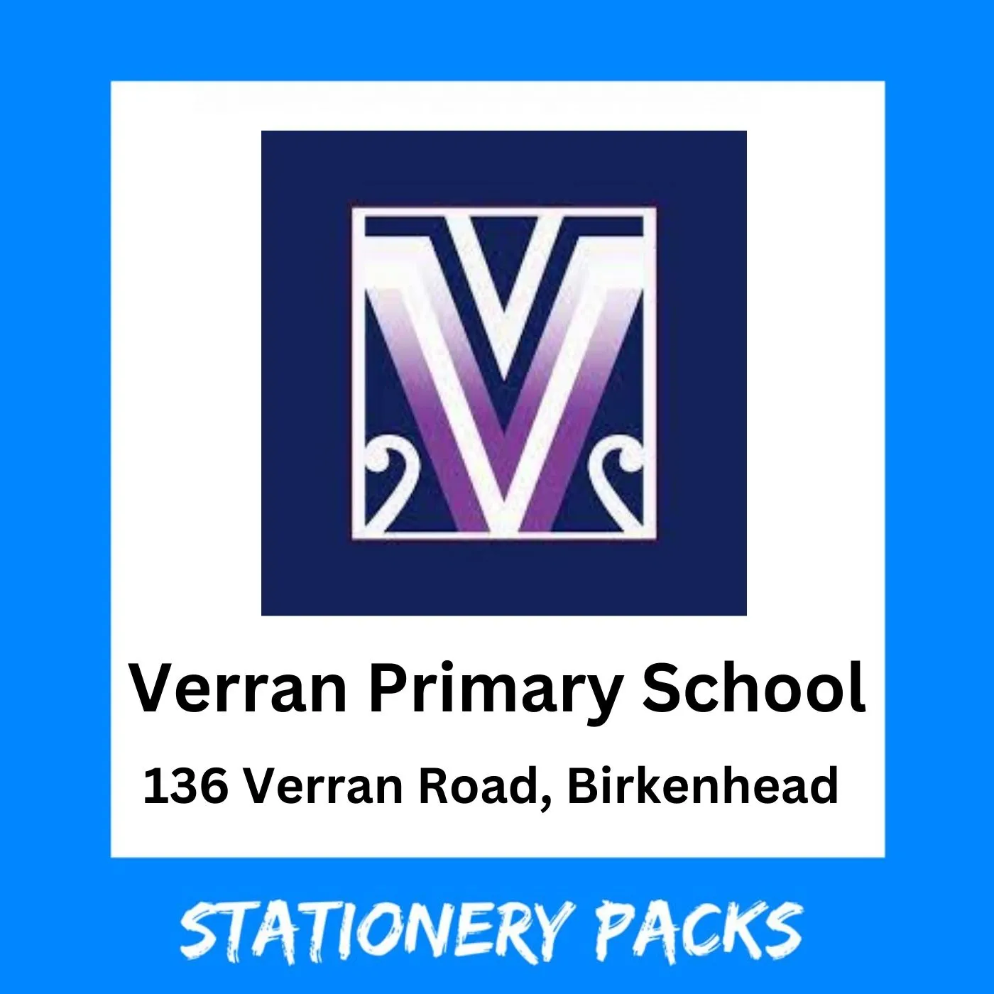 Verran Primary School Stationery Pack 2025 Year 1