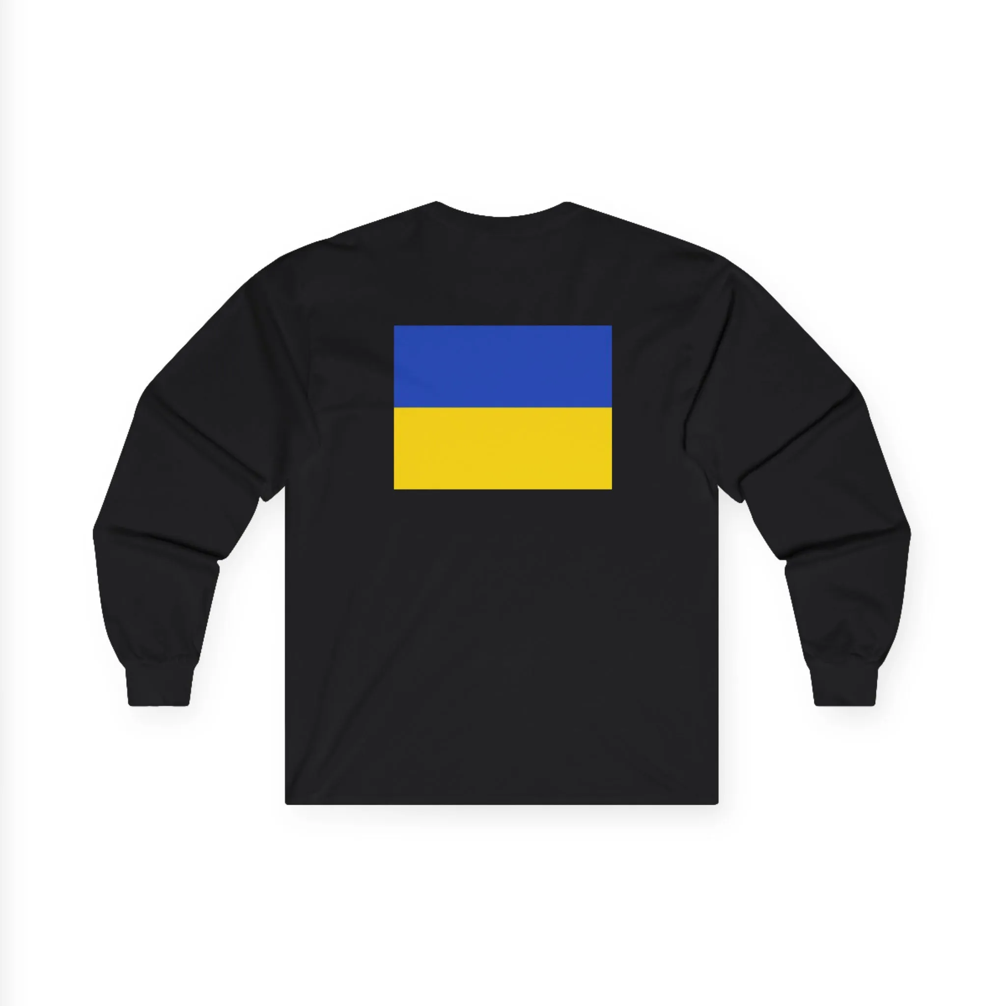 Victory is  Blue & Yellow Cotton Long Sleeve Tee