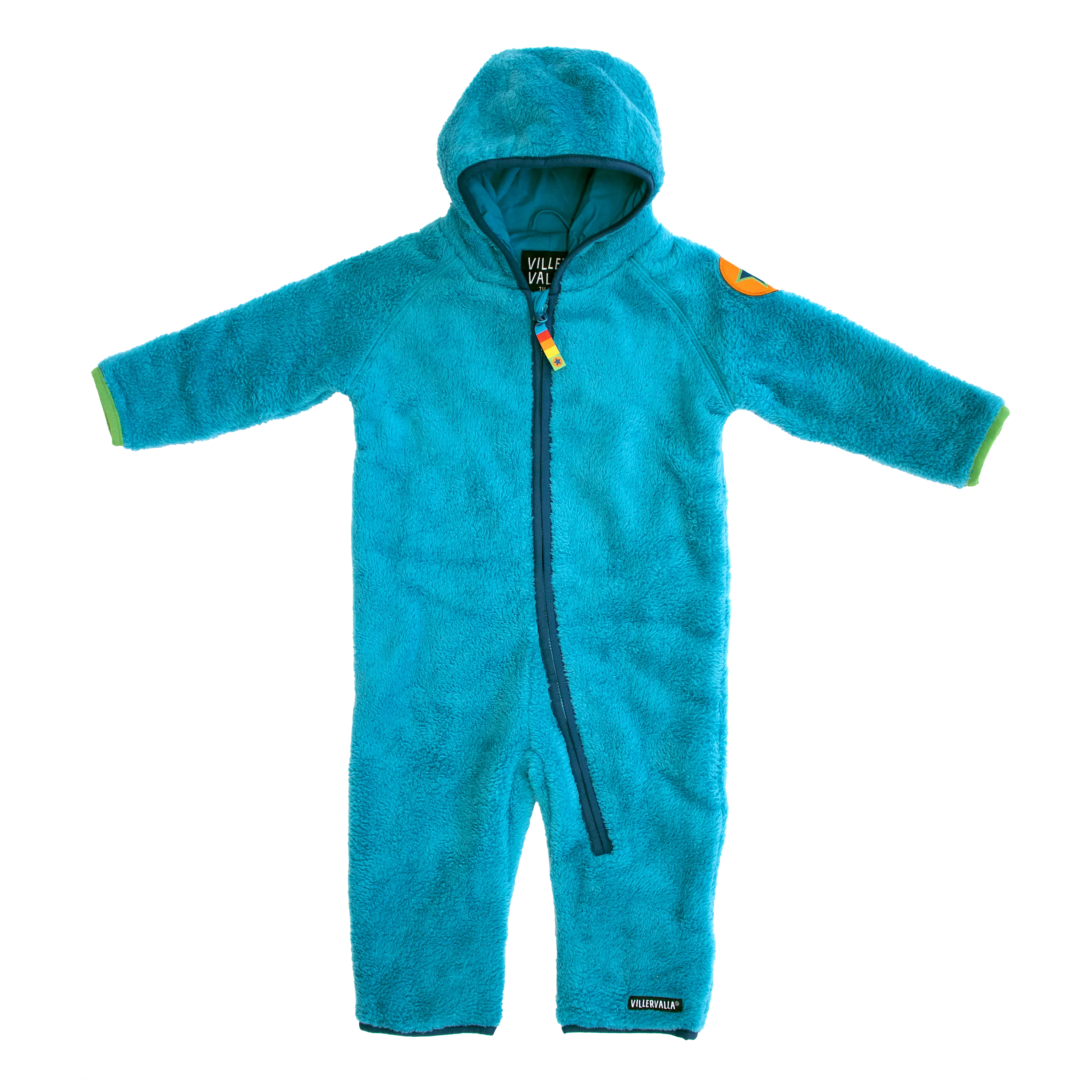 Villervalla - Lined Pile Fleece Suit - Fjord ** LAST SIZE 74/80cm