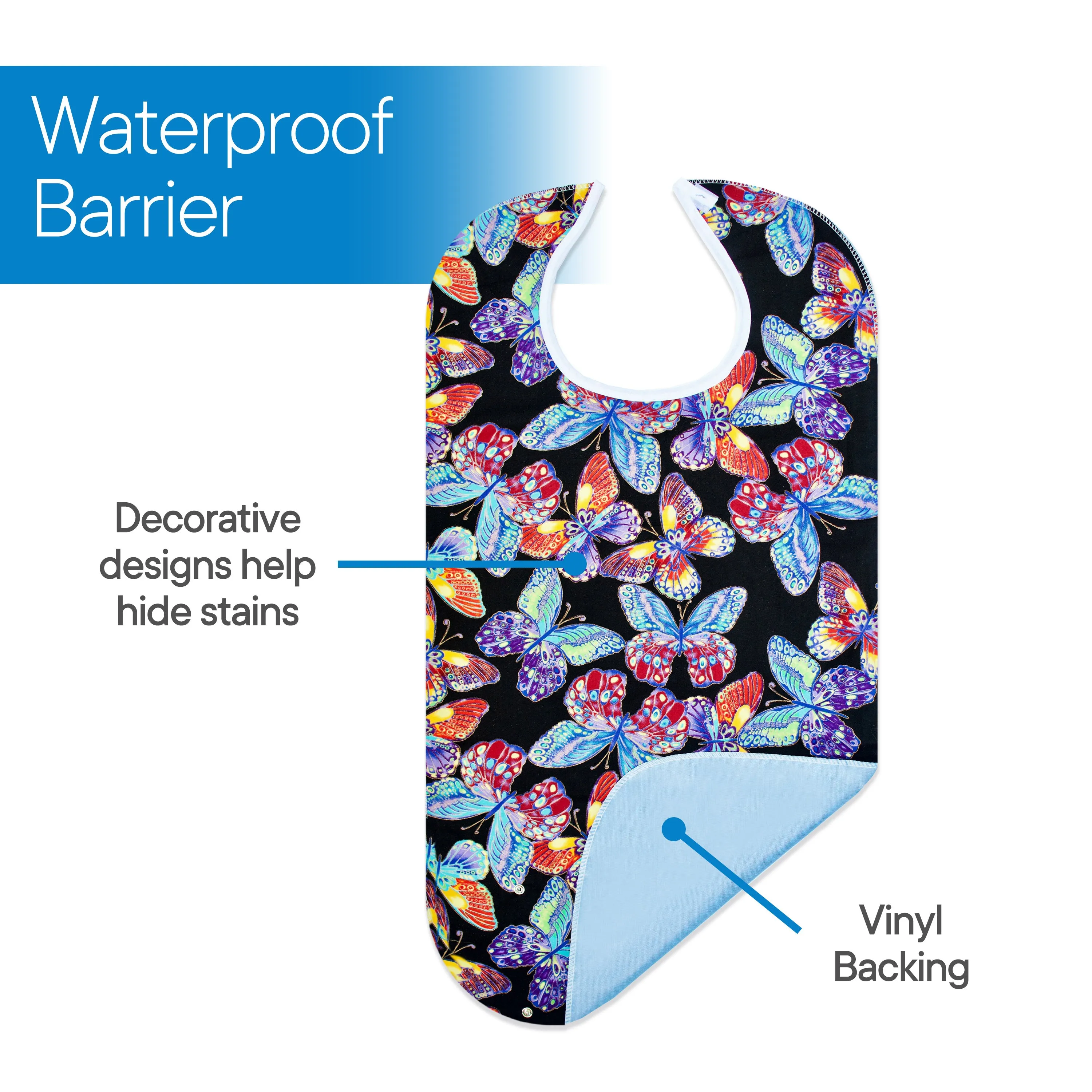 Washable Adult Bib (3 Pack)