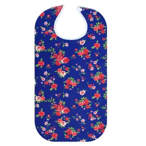 Washable Adult Bib (Blue Rose)
