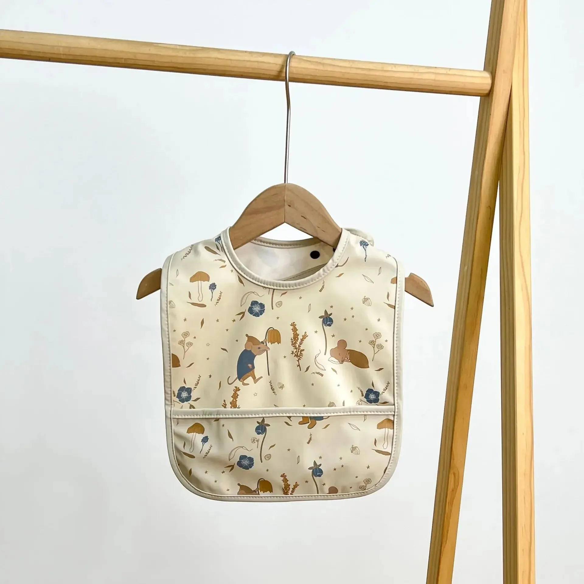 Waterproof Baby Bibs Cartoon Newborns Kids Burp Cloth Art Smock Feeding Bib Apron Pocket Infant Toddler Boys Girls Saliva Towel