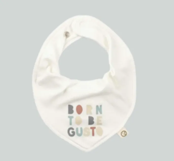 Waterproof Organic  Bandana Bib Bib Cream