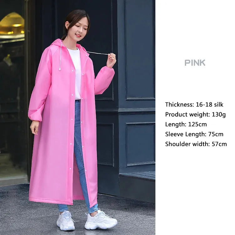 Waterproof Travel Raincoat - Hooded Poncho for Fishing, Camping