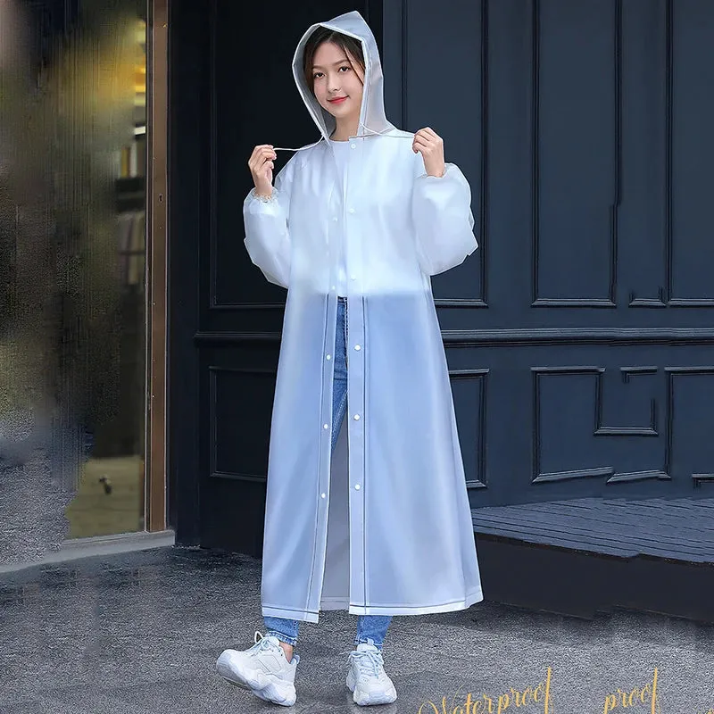 Waterproof Travel Raincoat - Hooded Poncho for Fishing, Camping