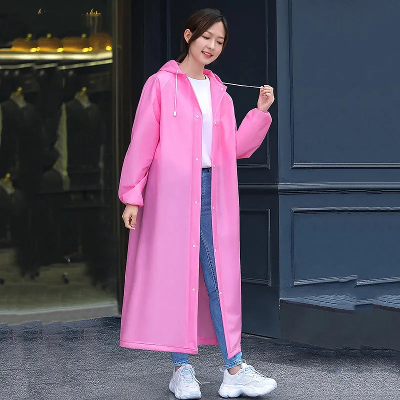 Waterproof Travel Raincoat - Hooded Poncho for Fishing, Camping