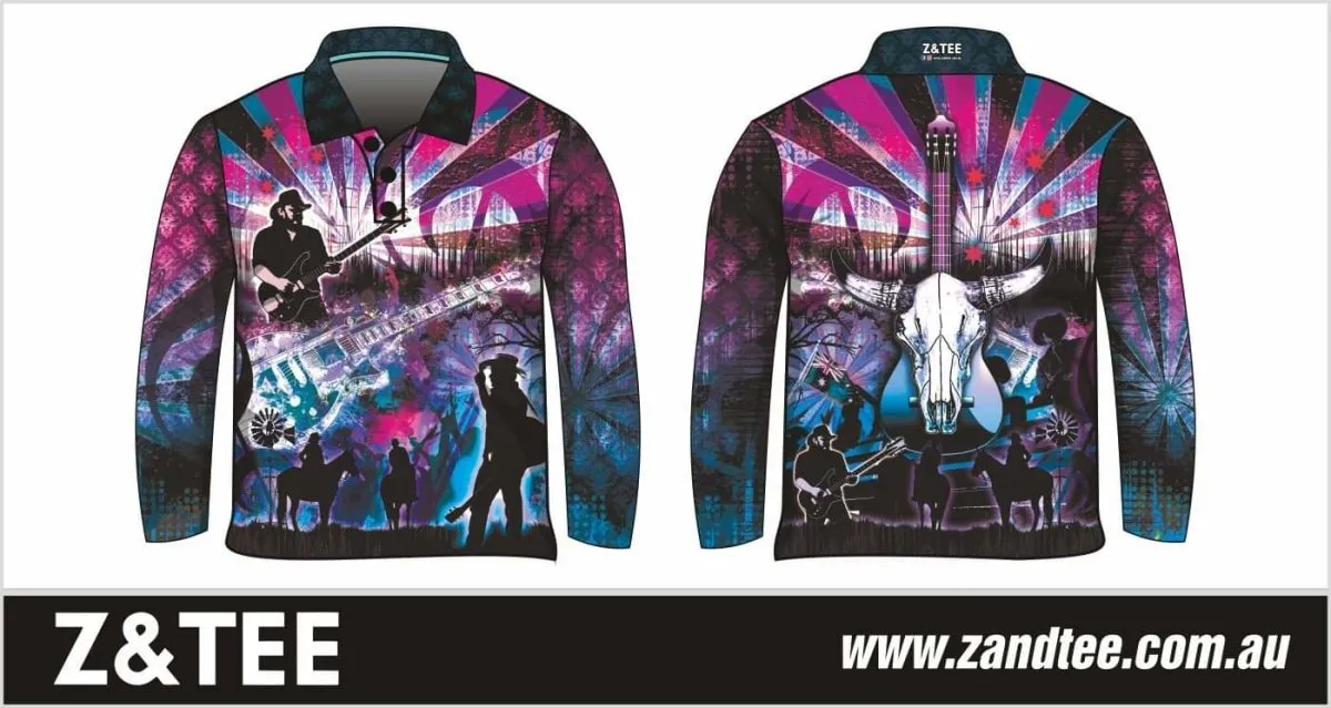 Western | Country Music Purple Haze Fishing Shirt ★Pre-Order★