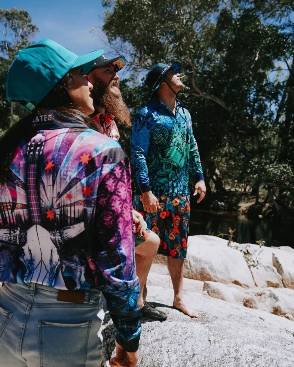 Western | Country Music Purple Haze Fishing Shirt ★Pre-Order★