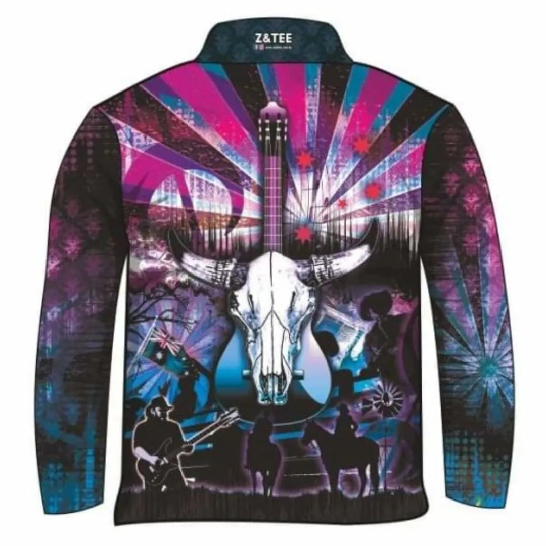 Western | Country Music Purple Haze Fishing Shirt ★Pre-Order★