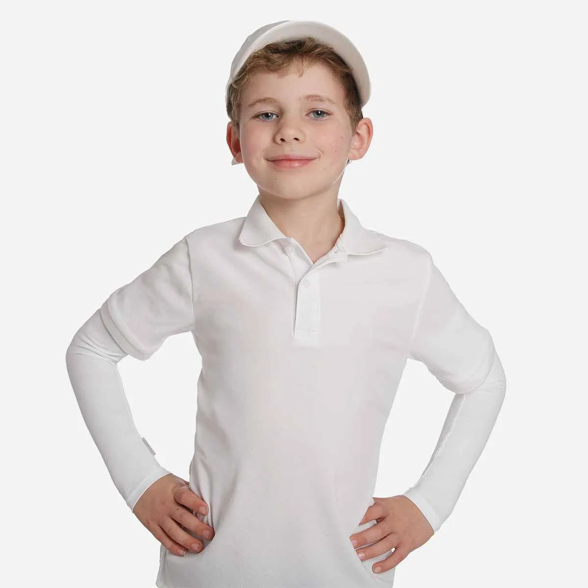 White Kids Arm Sleeves