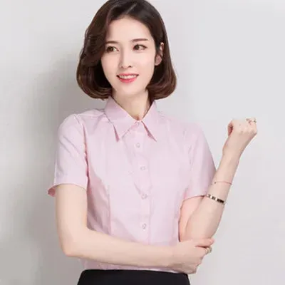 White Long Sleeve Women's Blouse