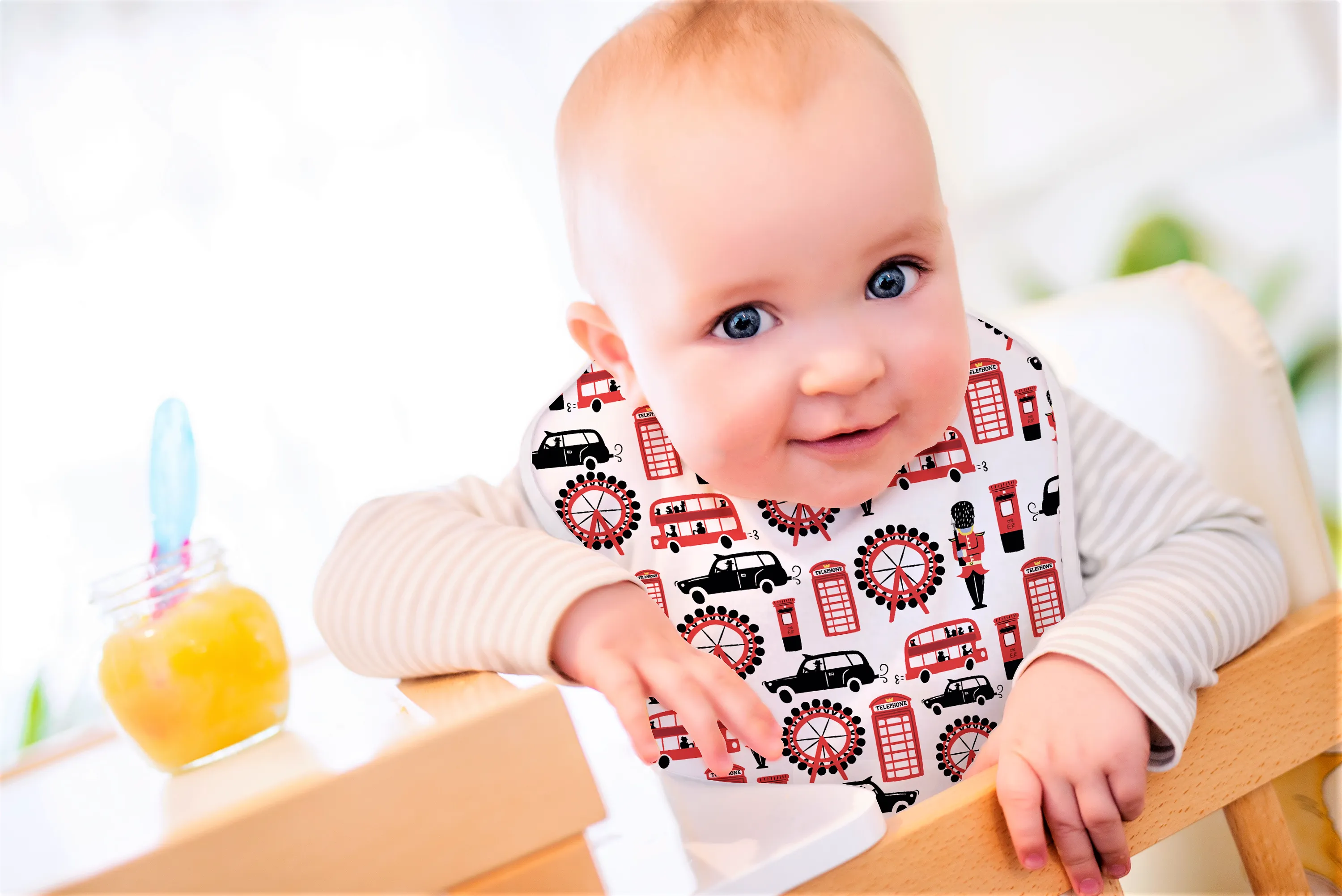 Wipe-Clean & Waterproof Baby Toddler Bibs (Single Pack & Sets)
