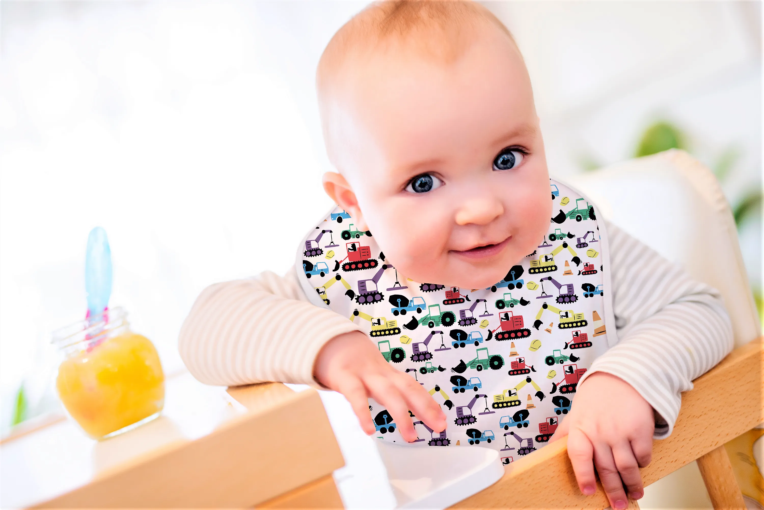 Wipe-Clean & Waterproof Baby Toddler Bibs (Single Pack & Sets)
