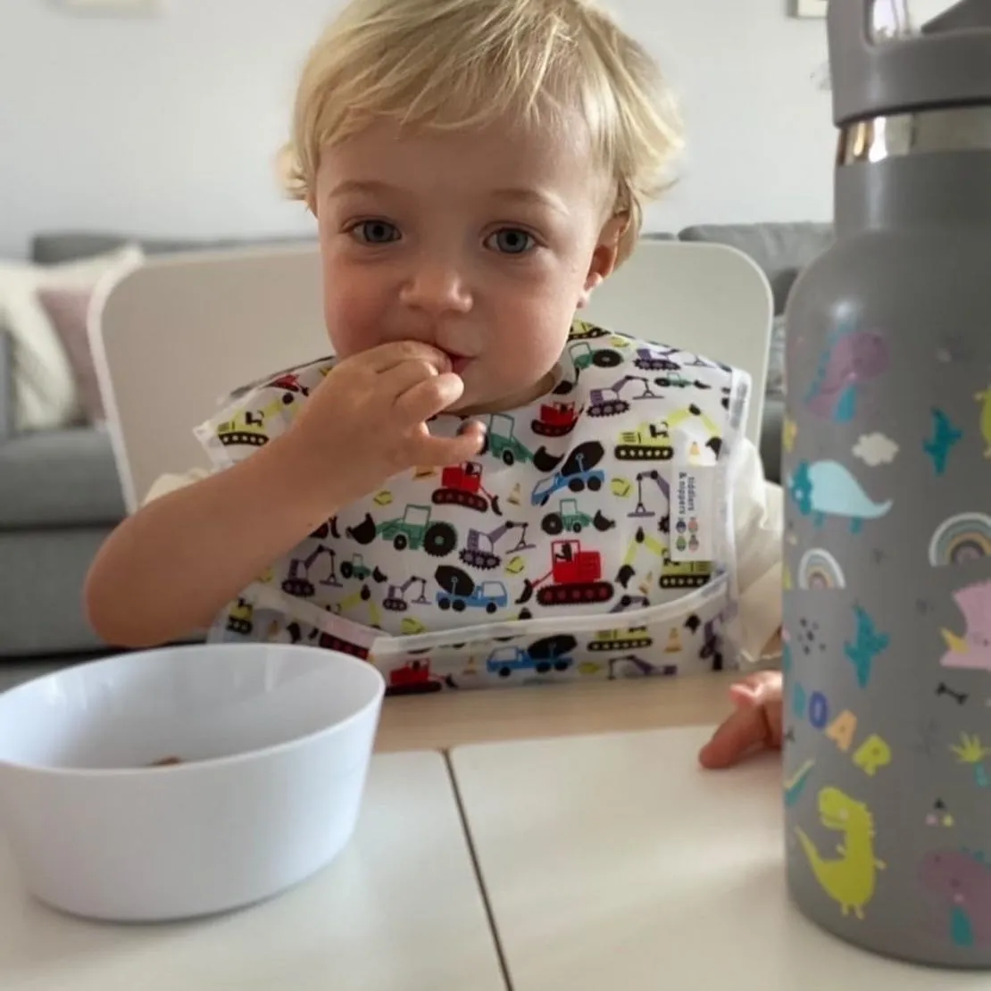 Wipe-Clean & Waterproof Baby Toddler Bibs (Single Pack & Sets)