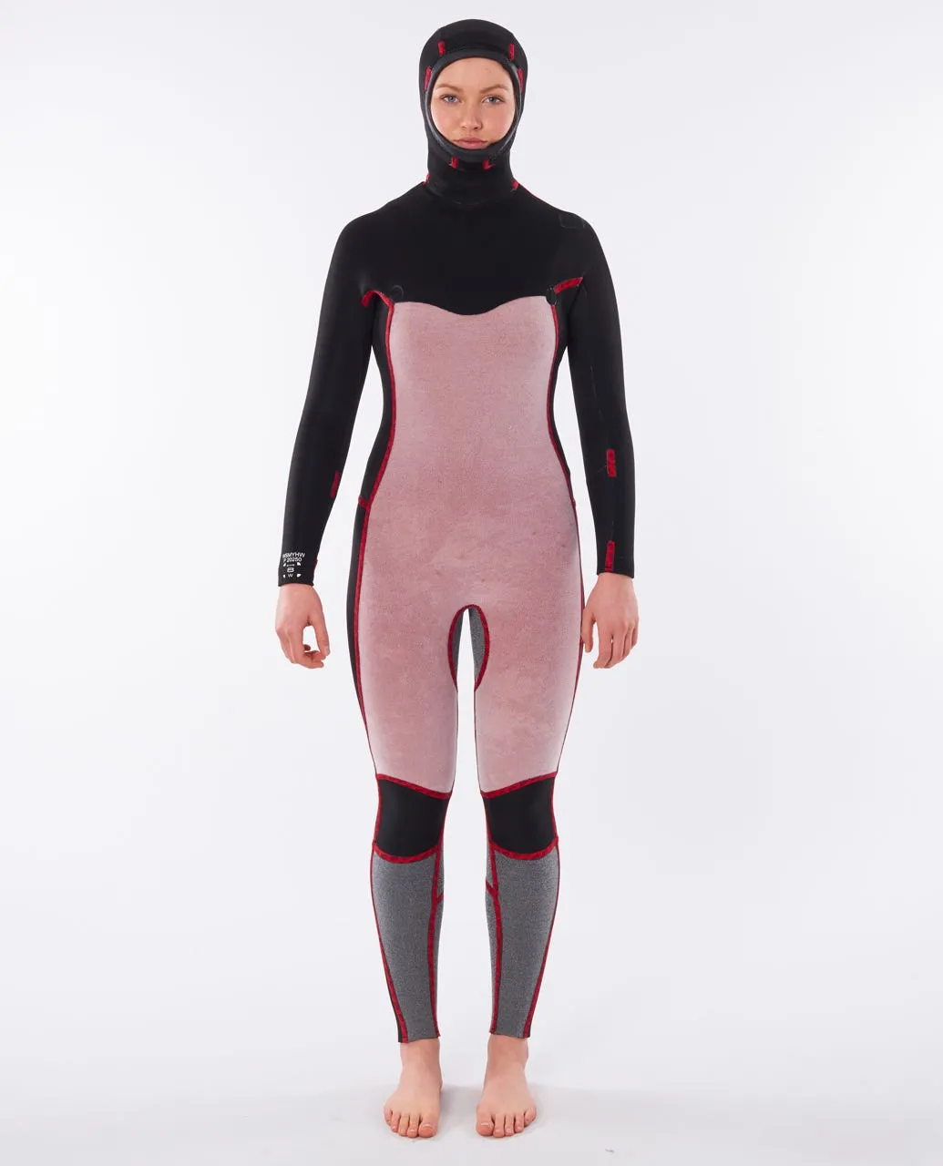 Women's Dawn Patrol 5/4 Chest Zip Hooded Wetsuit