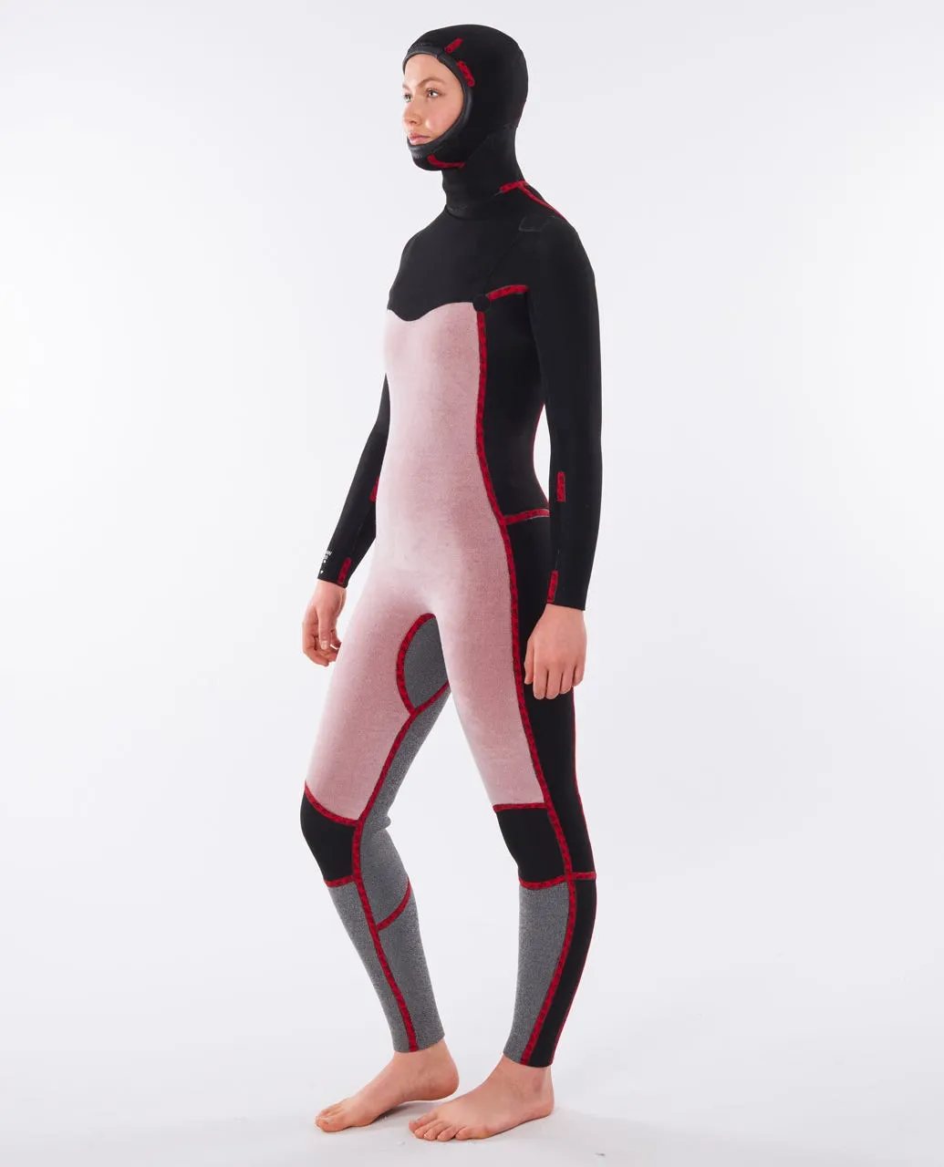Women's Dawn Patrol 5/4 Chest Zip Hooded Wetsuit