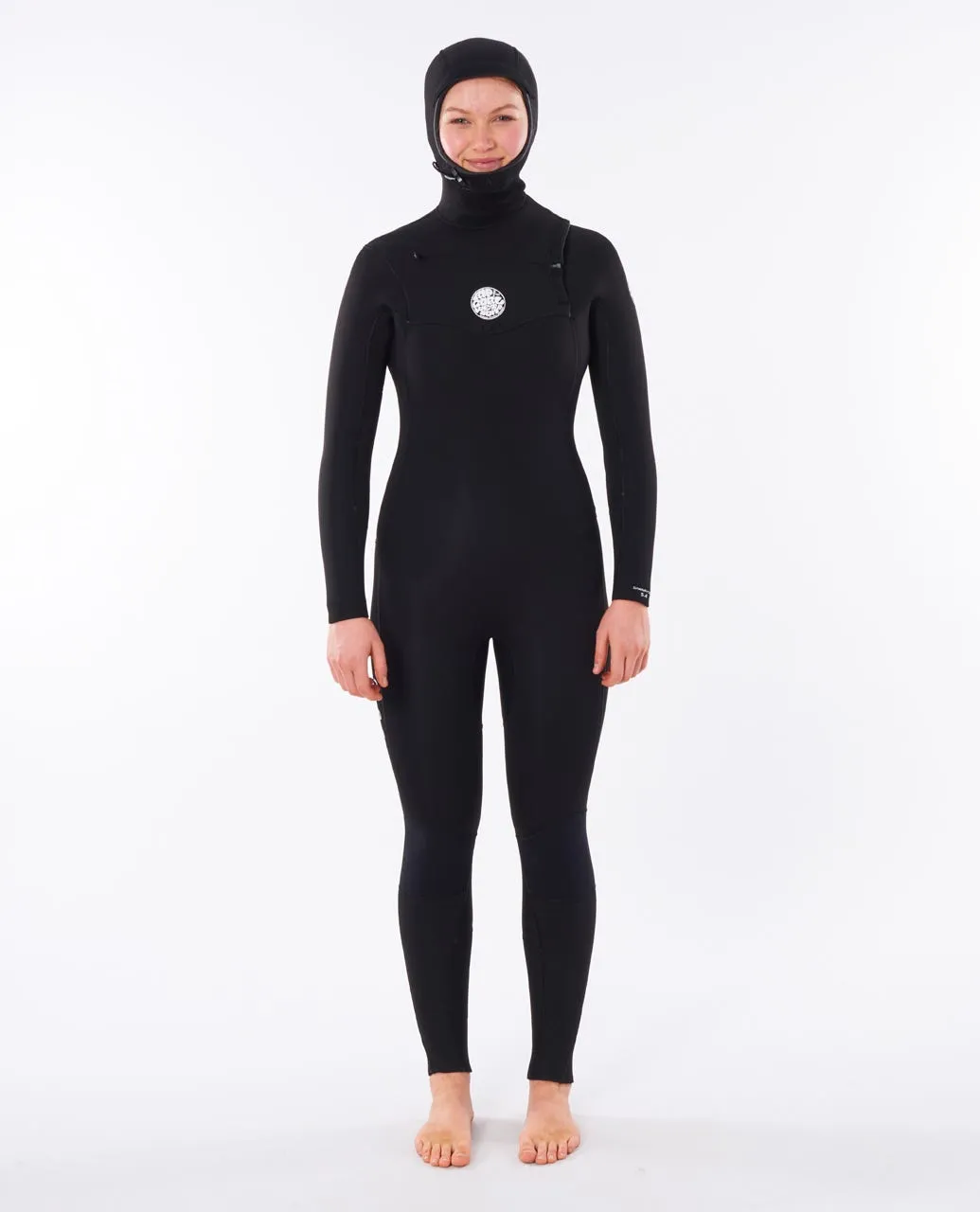 Women's Dawn Patrol 5/4 Chest Zip Hooded Wetsuit