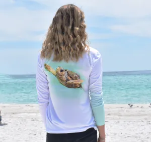 Women's Loggerhead Turtle UV Performance Shirt - UPF 50 
