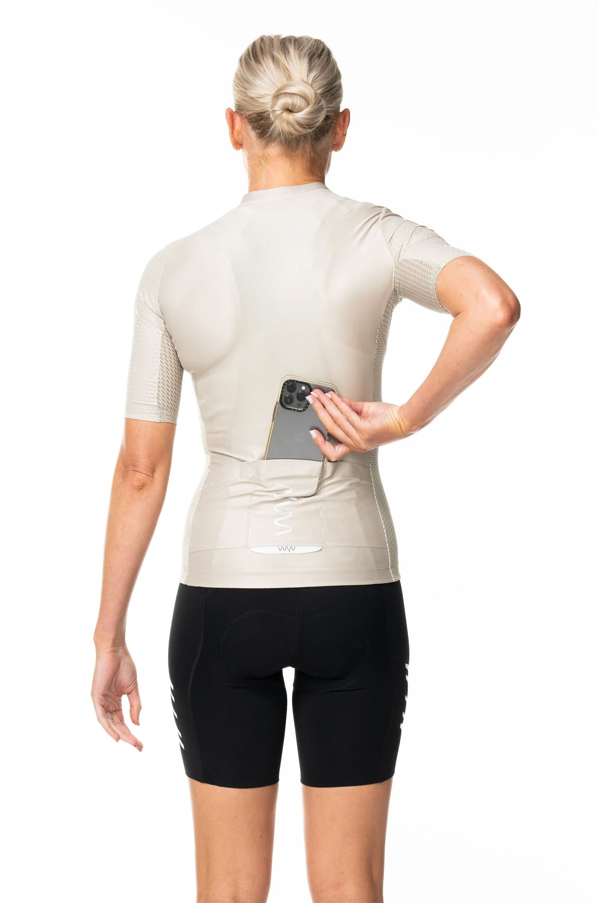 Women's LUCEO Hex Racer Cycling Jersey - Champagne