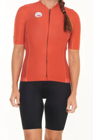 Women's LUCEO Hex Racer Cycling Jersey - Flame