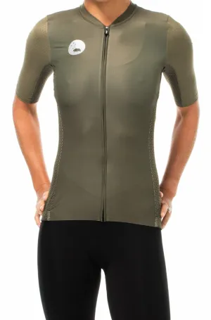 Women's LUCEO Hex Racer Cycling Jersey - Olive