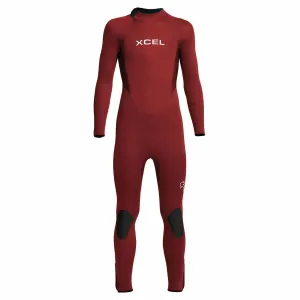 Xcel Youth 3/2mm Axis Back Zip Kids Wetsuit - Chilli Pepper