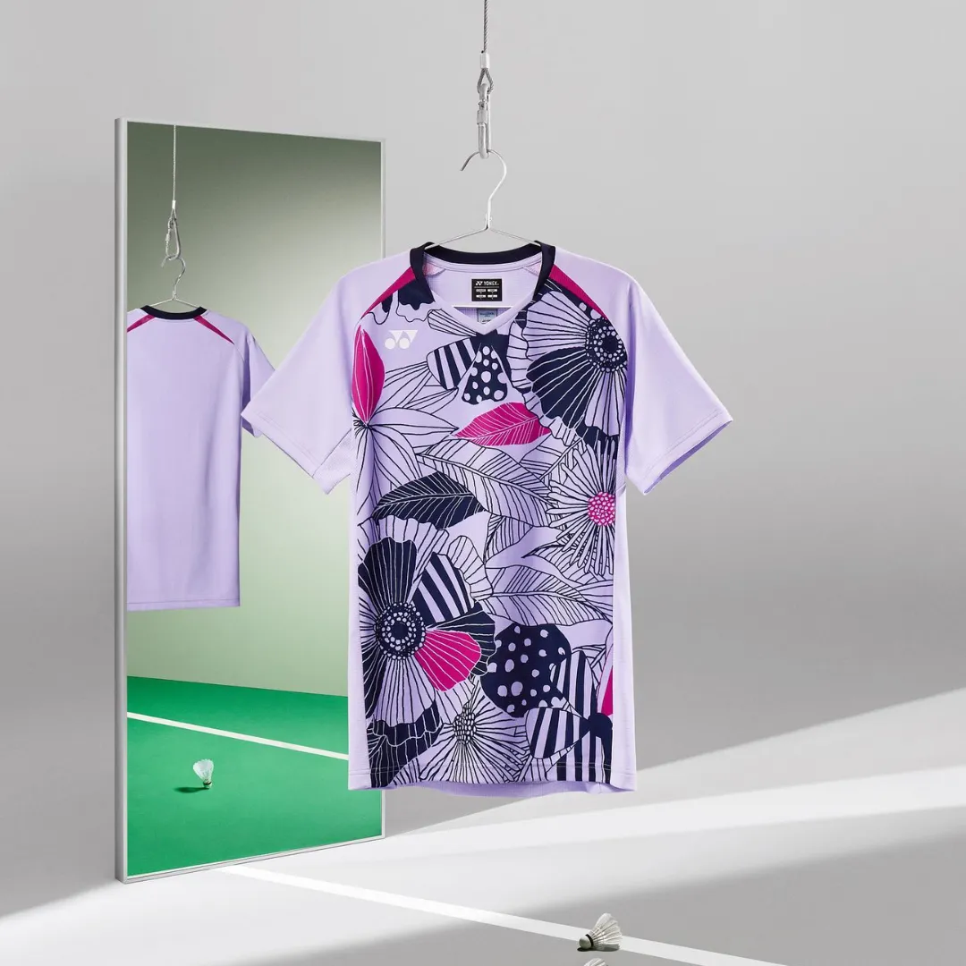 Yonex 16632 Gideon/Sukamuljo Replica Men's Badminton Shirt [Mist Purple]