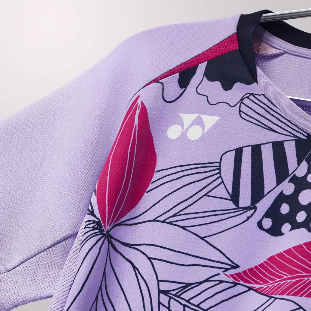 Yonex 16632 Gideon/Sukamuljo Replica Men's Badminton Shirt [Mist Purple]