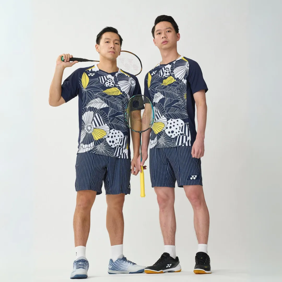 Yonex 16632 Gideon/Sukamuljo Replica Men's Badminton Shirt [Mist Purple]
