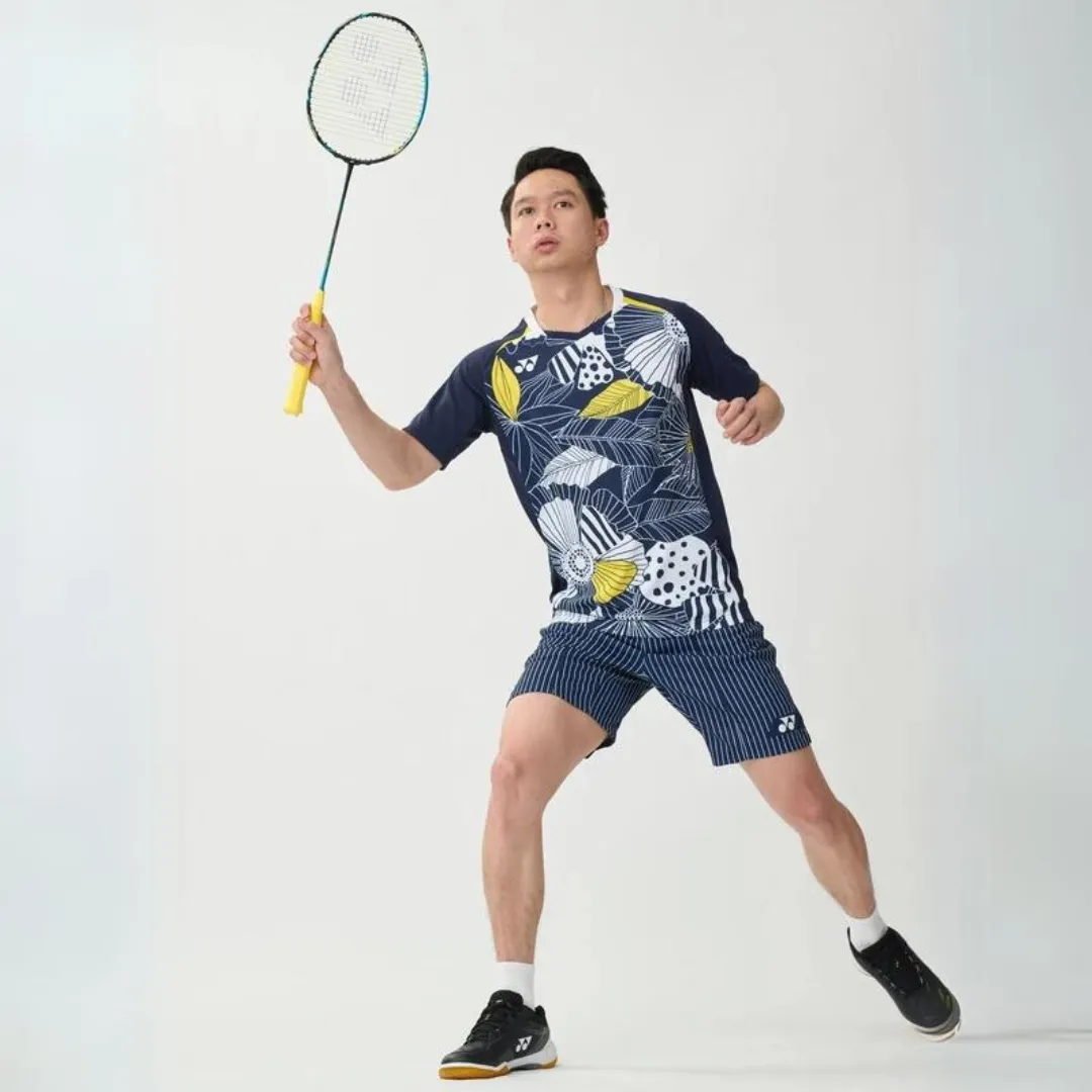 Yonex 16632 Gideon/Sukamuljo Replica Men's Badminton Shirt [Navy Blue]