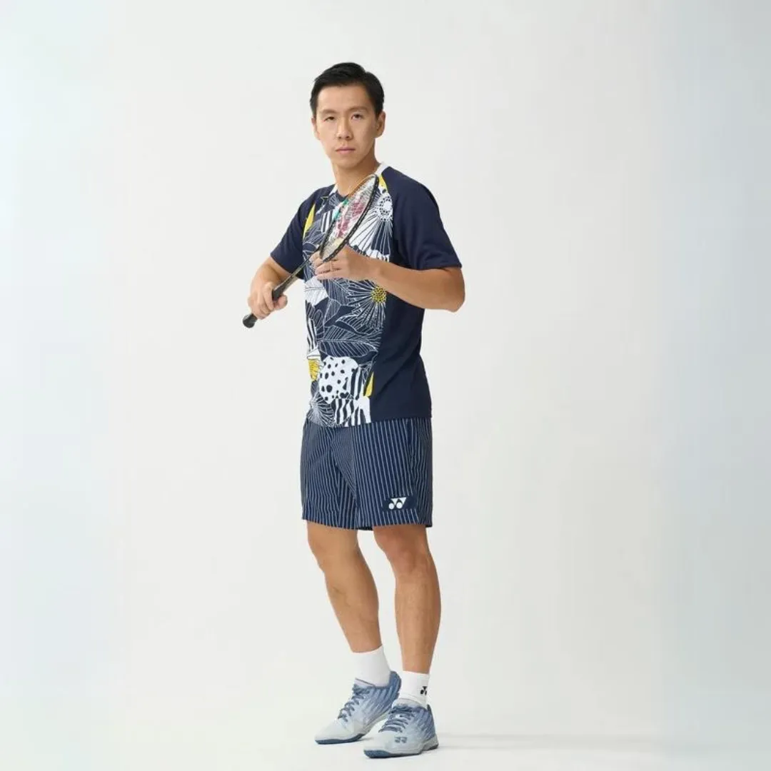Yonex 16632 Gideon/Sukamuljo Replica Men's Badminton Shirt [Navy Blue]