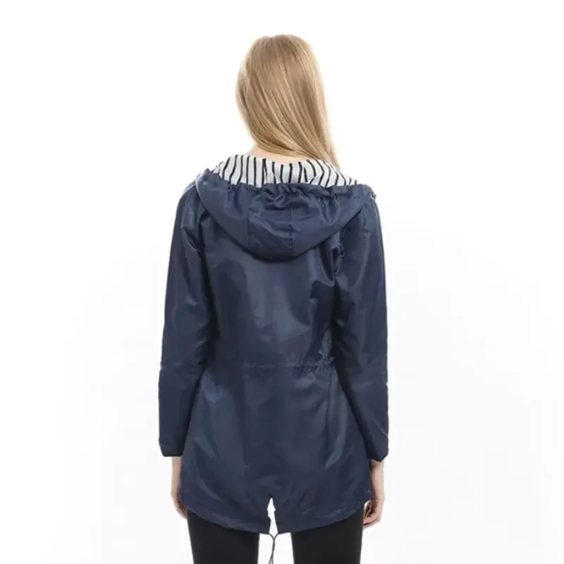 Yvonne - Hooded Raincoat for Women Lightweight and Windproof